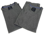 Hanes Men's Large Gray 2-Pack X-Temp Performance Cool Crew Neck T-Shirts FreshIQ