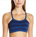 Hanes Women's Ultimate Bandini ComfortFlex Multiway Wirefree Bra XS Blue Stripe