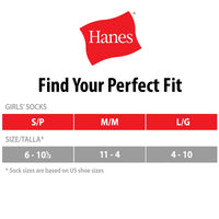 Hanes Girls Tights, 2 Pairs Stockings White Large (Little Girls & Big Girls)