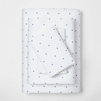 Project 62 Nate Berkus Full Size 300 Thread Modern Printed Sheet Set Blue Dot