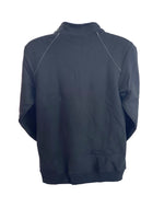 GILDAN Platinum Men's Cadet Collar Cotton Full Zip Sweatshirt BLACK Medium