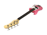 Electric Base Guitar, Small Scale 36 Inch Childrens Sized Mini, Color: Pink