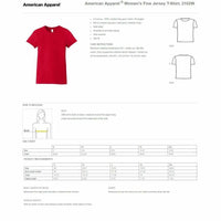 American Apparel Women's Size XL 100% Cotton Fine Jersey T-Shirt 2102W CREME