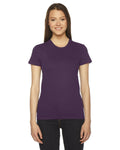 American Apparel 2102W 100% Cotton Women's Fine Jersey T-Shirt Eggplant Large