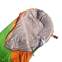 Attached or Individual Mummy Sleeping Bag, Backpacking Sleeping Bags for Adults and Kids Suitable for Camping, for Hiking Traveling, and Outdoors +10 deg F. rated; Free Compression Sack, Same Color: Both are Green/Orange