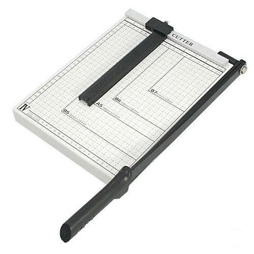 PAPER CUTTER - 10" x 10" inch - METAL BASE TRIMMER Guillotine Type