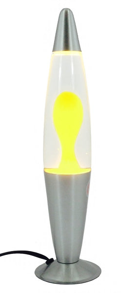 Motion Lamp Yellow 16.5" Retro Bomb Rocket Glow Motion Party Mood Night Light