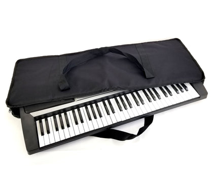 Gig Bag with Padded Plush Case and Storage Travel Strap for Keyboard, Size: 36" x 14" x 4", Color: Black