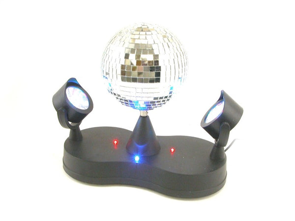 REAL Glass 4" Mirror Disco Ball with 16 LED Lights NEW