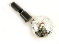 REAL Glass 4" Mirror Disco Ball with Spinning Motor NEW