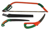 Garden Saw Set 21" Bow Saw 10.5" Pull Action Pruning 6.5" Folding Pruning Saws