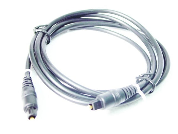 TOSLINK CABLE - 6' ft BLACK - Fiber Optic Audio Cable