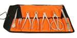 BONSAI 8pc CHROME Tool Set/Kit- Concave Cutter, Wire, Root Rakes and Trimmers