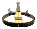 SILENT BASS GUITAR Sandalwood Hollow Body Electric-Acoustic Headphones Included