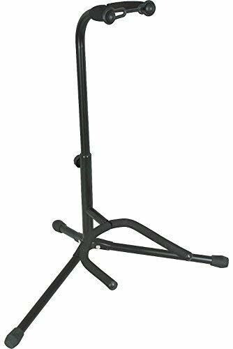 Adjustable Guitar Stand, Thick Velveteen Padding, Fits Electric, Acoustic & Bass
