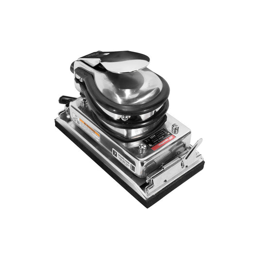 Jitterbug Random Orbital Air Palm Sander, 8", Industrial Duty, Pneumatic Finish Sander Tool, 8,000 RPM
