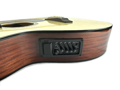 Thin-Line Solid Guitar Acoustic / Electric Double Cutaway