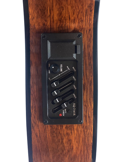 Thin-Line Solid Guitar Acoustic / Electric Double Cutaway