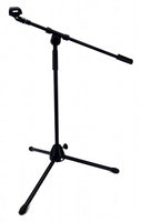 Zenison - Low Profile Boom Microphone Stand, 5' Adjustable HGT, Mic Clip Tripod