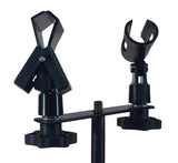 Stereo Microphone Stand - T-bar - Dual Head w/ Clips Studio Stage Orchestra NEW