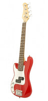 Left Handed Electric Bass Guitar Red - Small Scale 36" Inch Childrens Mini Kids