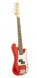 Electric Base Guitar, Small Scale 36 Inch Children's Sized Mini, Color: Red
