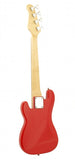Electric Base Guitar, Small Scale 36 Inch Children's Sized Mini, Color: Red