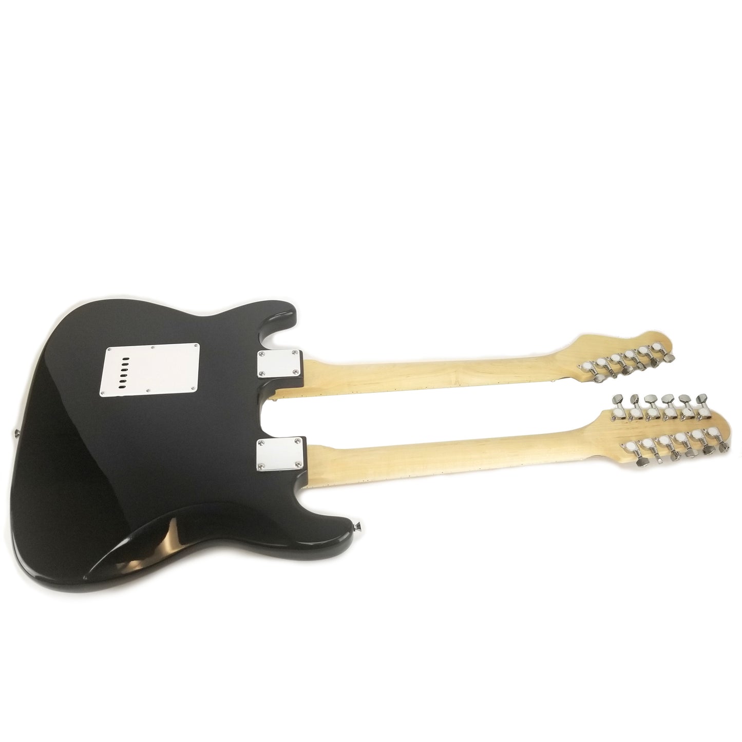 Double Neck Electric Guitar, 12 String & 6 String, Color: Sunburst Tobacco