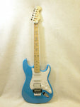 ELECTRIC GUITAR - SG BLUE GREEN CUSTOM Locking Trem STARS Inlays Sea/Ocean Color