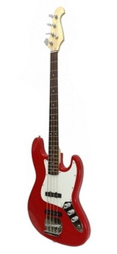 ELECTRIC BASS - RED Maple Rosewood 47"- PJ 4-String Guitar Brand New
