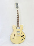 ELECTRIC GUITAR NATURAL Thinline Archtop - CUSTOM NEW!