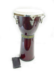 DJEMBE DRUM w. 11" HEAD - RED WINE TRANSPARENT 2' NEW!