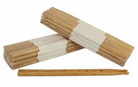 12 Pairs - 2B Wood Tip Natural Oak Drumsticks Pro 24 Drum Sticks