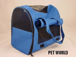NEW PET TENT CARRIER - BLUE w. BLACK - SMALL SIZE Nylon