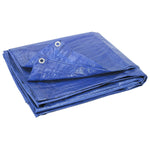 EDMBG BWSCHIT076 Canopy Cover Poly Tarp Camping Shade, Blue