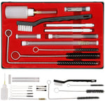 23 PC AIR TOOL PAINT SPRAY GUN CLEANING KIT HVLP Gravity Airbrush Case