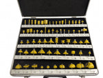 66 piece ROUTER BIT SET - 1/4" shank NEW CARBIDE BITS Aluminum Carry Case