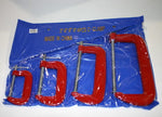 LOT 2 : 4 piece Set - 3,4,6,8" inch C-CLAMPS HAND TOOLS