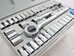 TOOL KIT - 40 piece SOCKET SET w. SAE & METRIC + CASE