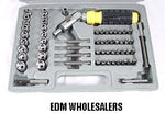 LOT 2: 57 piece TOOL KITS + SOCKETS + RATCHET + MORE
