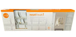 2 Pack neatfreak Wall Mounted Hook & Track System 12 Hooks Coat Hanger Rack Set
