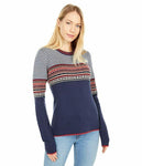 Obermeyer Women's Olive Crew Neck Sweater - Navy- Small