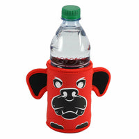 Kidkusion Inc. Bulldog Mascot Bottle Bud  - Collegiate Collection - Red/Black