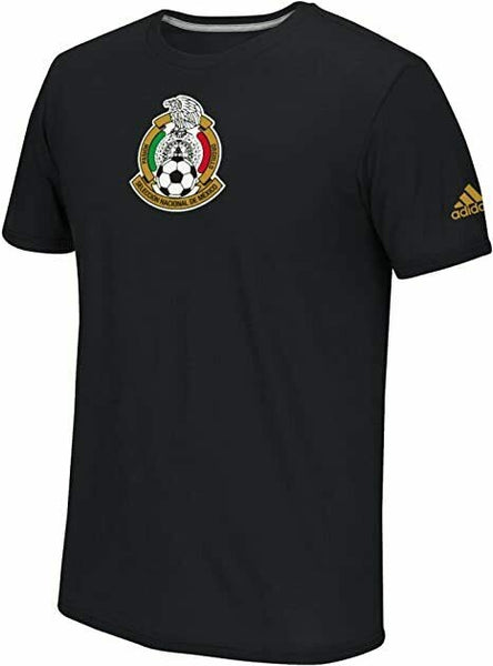 adidas International Soccer Mexico Men's Team Crest Tee - Medium - Black