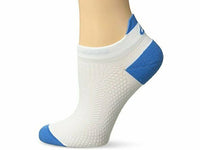 ASICS Cooling Single Tab Running Socks - White/Mediterranean - Women's Small