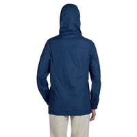 Harriton Ladies' Essential Packable Rainwear Nylon Jacket - Navy - 2XL - New