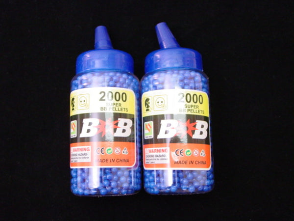 NEW HIGH GRADE -BLUE - 4000pc AIRSOFT PLASTIC 6mm AMMO