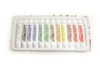 Zen Art Supply 12 Pack Oil Paints 12 ml Tubes Rainbow Pigments
