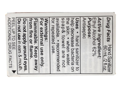 EXPIRED PRODUCT Hand Sanitizer Advanced Antibacterial Cleanser Clear Gel 60 ml / 2 oz per Bottle