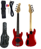 Zenison 36" Bass Guitar for Kids/Beginner Complete Starter Kit Amp Combo Red